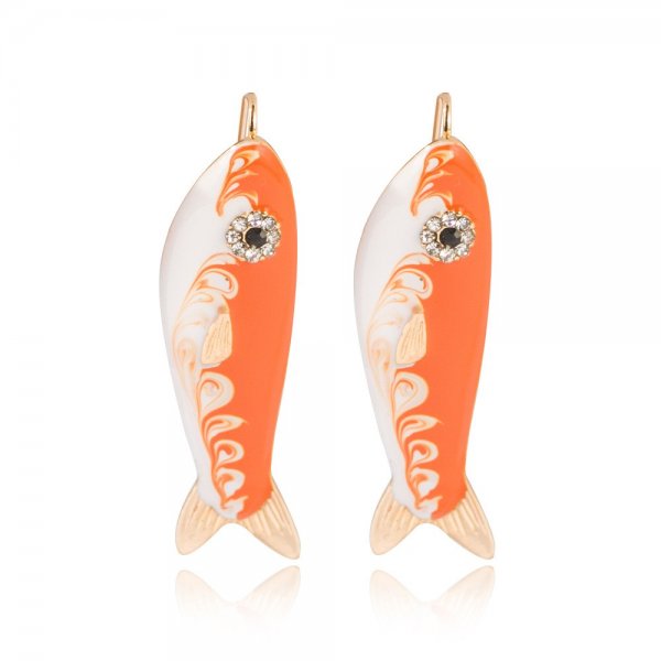 Koi stud earrings earrings personality