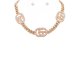 Rhinestone Cream Pearl Necklace