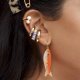 Koi stud earrings earrings personality