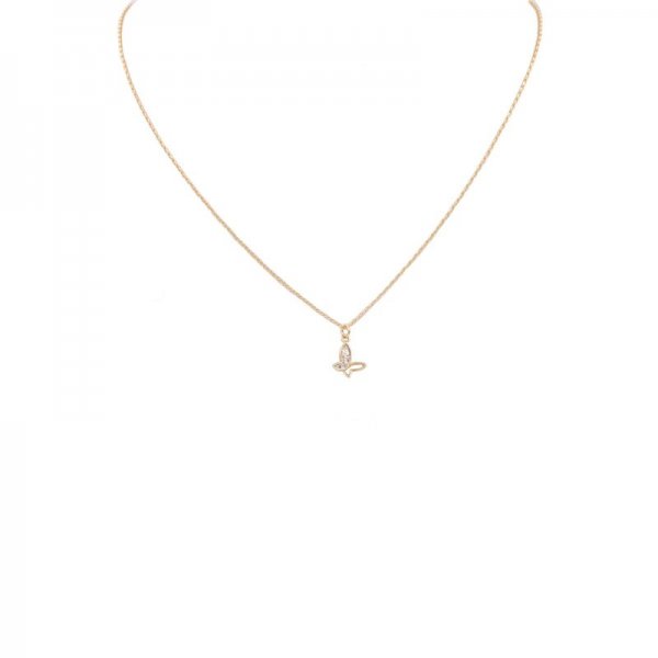 Butterfly Cubic Dainty Necklace