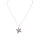 Metal Swirl Starfish Ocean Pendant Necklace