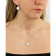 Double Sided Mother of Pearl Disc Pendant with